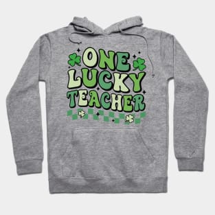 One Lucky Teacher St Patrick's Day Teacher Shamrock Hoodie